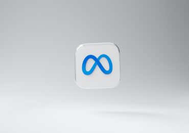 Meta Logo Floating In White Space