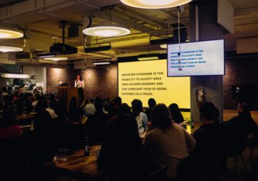 keynote speaker addressing audience