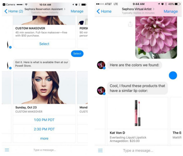 Chatbots in beauty industry