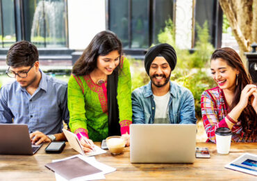 university students teamwork