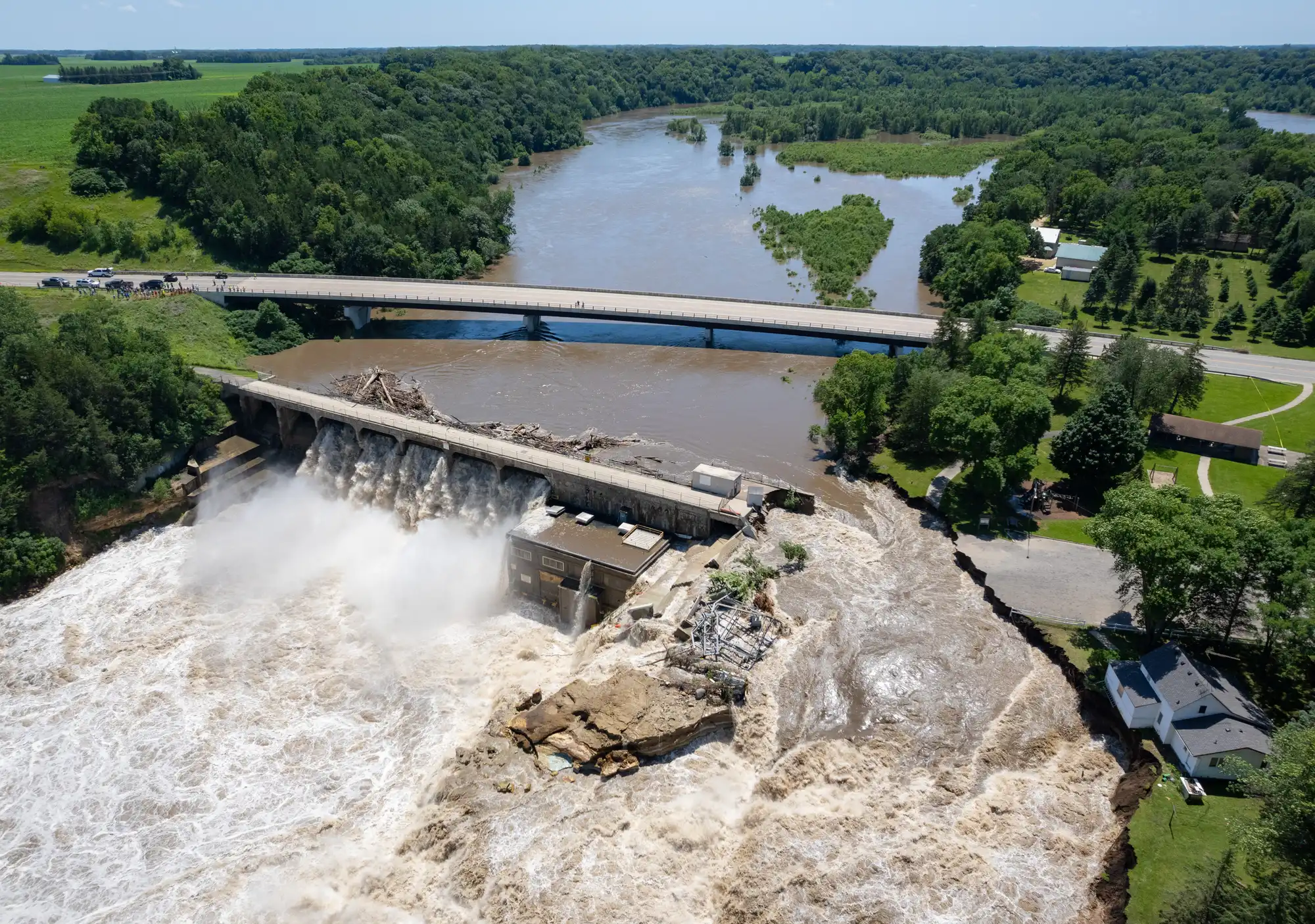 Rapidan Dam collapse in Minnesota
