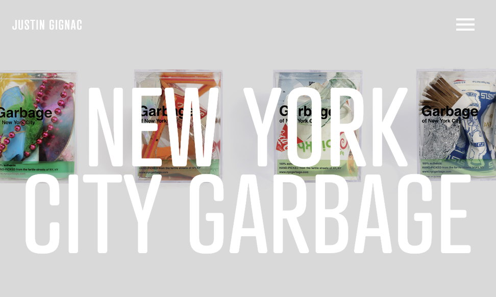 Justin began selling genuine New York City garbage