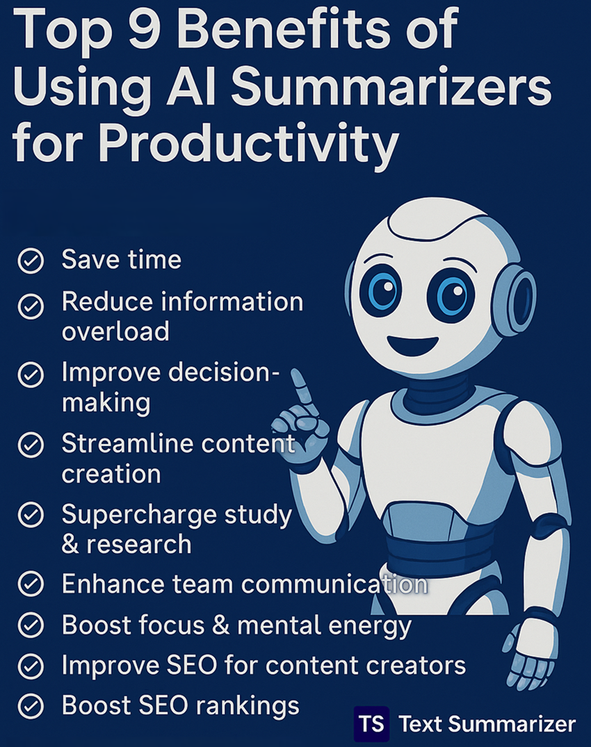 Top 9 Benefits of Using AI Text Summarizer for Productivity