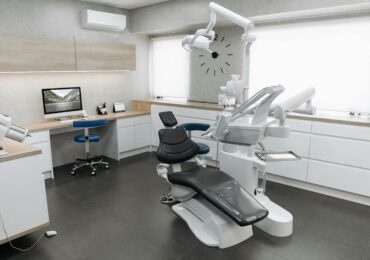 Modern dental clinic with a clean treatment chair, advanced equipment, and bright natural lighting, representing affordable international healthcare options.”