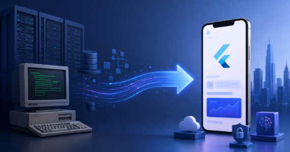 how to migrate a legacy system to Flutter without downtime for AI readiness