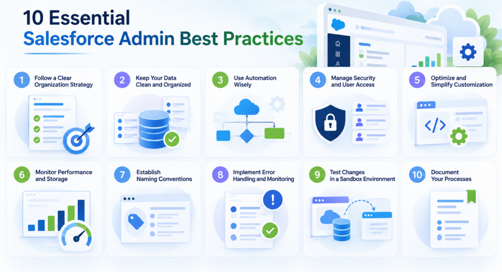 Salesforce Admin Best Practices Infographic